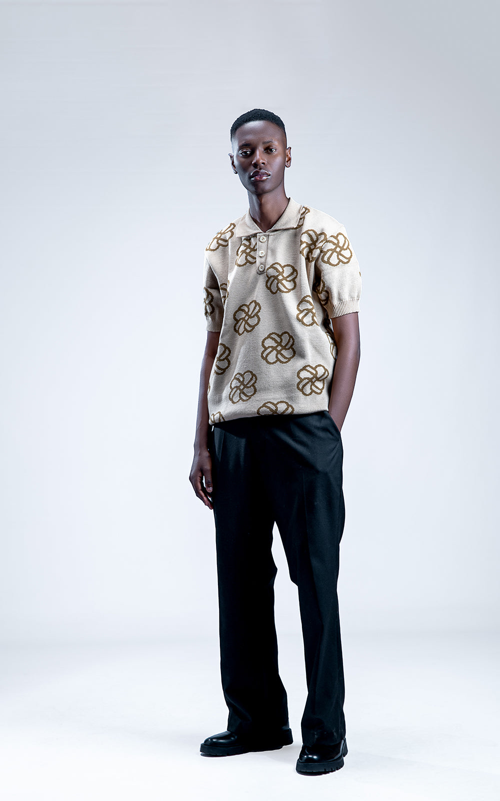 Golf Shirt Biscuit Brown